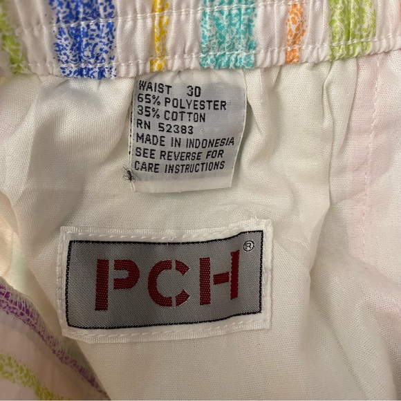 VINTAGE PCH Multicoloured Striped Shorts NWT - Picture 4 of 4